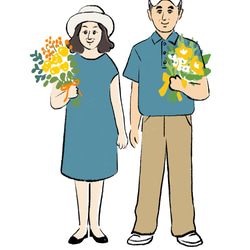 【ギフト】似顔絵アートポスター⭐️送料無料⭐️名入れ／ラッピング無料 7枚目の画像