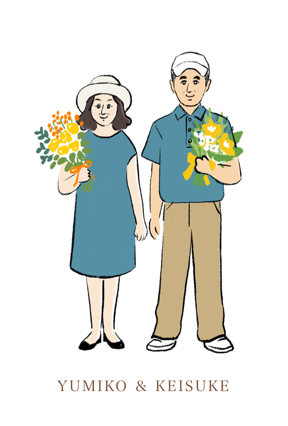 【ギフト】似顔絵アートポスター⭐️送料無料⭐️名入れ／ラッピング無料 7枚目の画像