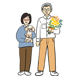 【ギフト】似顔絵アートポスター⭐️送料無料⭐️名入れ／ラッピング無料 4枚目の画像