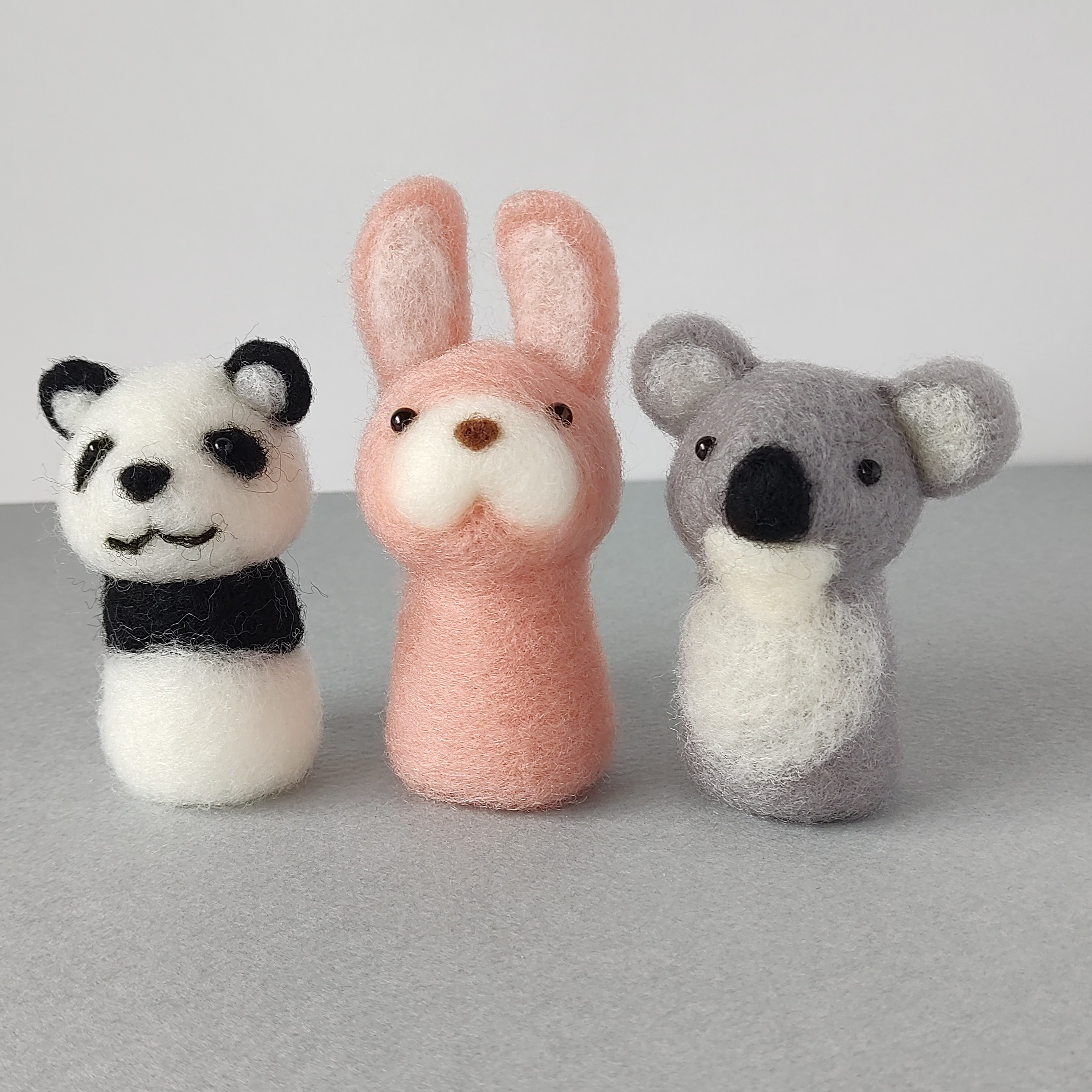 mohumohu様オーダー品　パンダうさぎコアラ　ゆびにんぎょう　指人形　保育