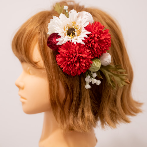 ヘッドパーツ　ドライフラワー ドライフラワーヘッドパーツ(白系) – cot'e jardin