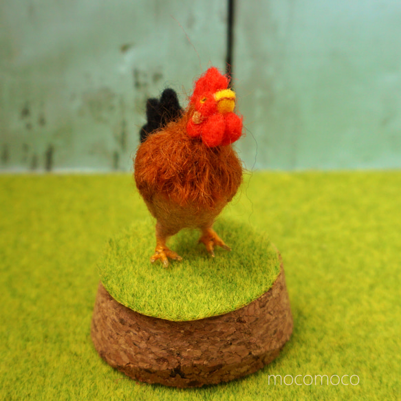 [訂製作品] 毛茸茸的吉祥物U Zoo 系列 Keisuke the bantam ☆羊毛氈☆Akakoro☆ 第4張的照片