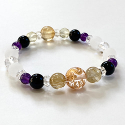 【◆九頭龍大神の覇皇◆大玉・九頭龍彫りブレスレット・戸隠山御神水浄化】変革　流れ　変化を起こす　守護　上昇　龍神　龍　 3枚目の画像