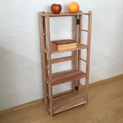 Amazon｜酒井産業 マルチラック折りたたみ(ブラウン)W44 約44