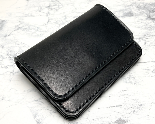 手ぶらで出かける小さい本革財布｜栃木レザー コンパクト財布 手縫い