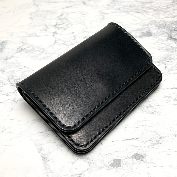 手ぶらで出かける小さい本革財布｜栃木レザー コンパクト財布 手縫い