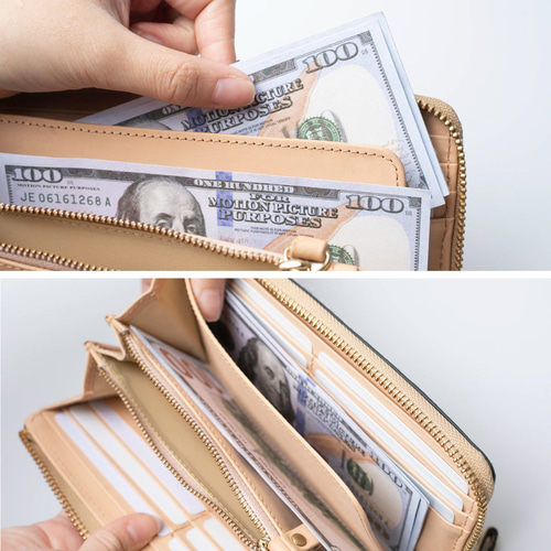 【未使用級 激レア】サルヴァトーレフェラガモ　レオパード　長財布　豹　レオパード 毛付きレザー L字型長財布 大容量 本革 アニマル 千鳥柄 ヒョウ