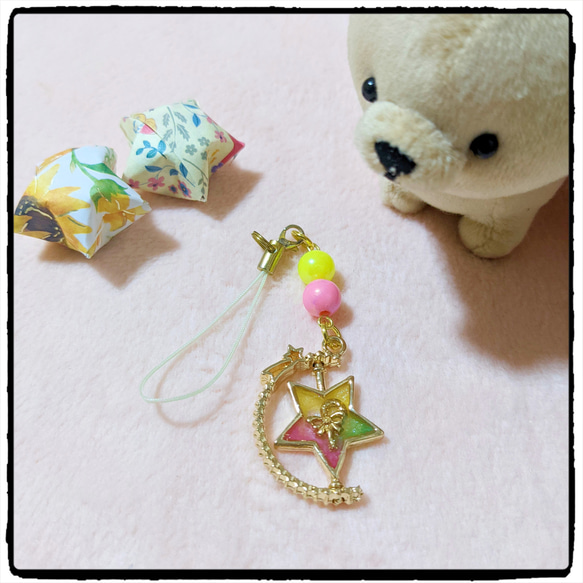 shining starレジンキーホルダー　ラウンド Loudtoy from sarico* | 魔法の星シェイカー⭐️ 再販開始しま
