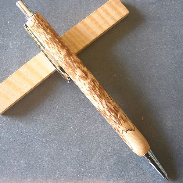 【樫】木軸シャープペン（0.5㎜）スポルデッドが面白い【即日発送】