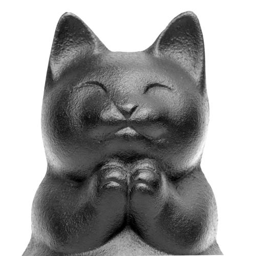 Amazon.co.jp: 岩鋳 キャンドルスタンド ふくねこ 南部鉄器