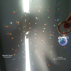 シンプルキーホルダーSWAROVSKI CRYSTAL(受注製作) 10枚目の画像