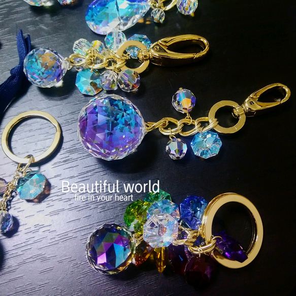 ひとまわり大きな30㎜SWAROVSKI CRYSTALおまもり(受注製作) 2枚目の画像