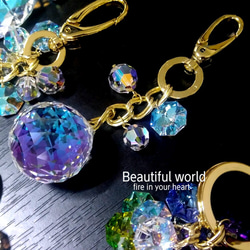 ひとまわり大きな30㎜SWAROVSKI CRYSTALおまもり(受注製作) 1枚目の画像