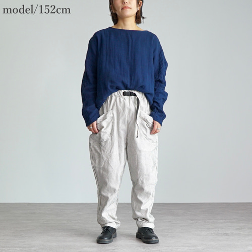 UZUiRO キャンプワークパンツ/生成り/三河木綿一本刺し子 キャンプワークパンツ/生成り/三河木綿一本刺し子