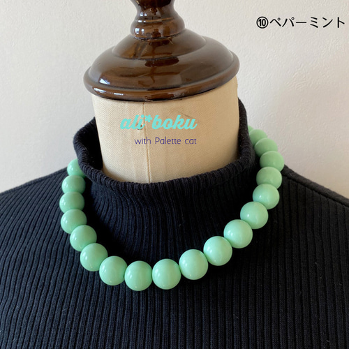 レトロ 16mm 大玉ネックレス 10colors ネックレス・ペンダント
