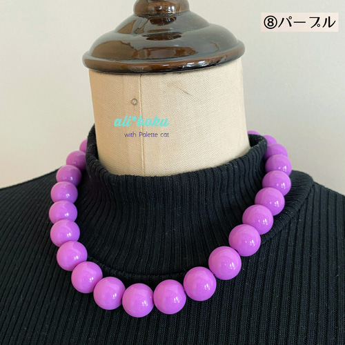 レトロ 16mm 大玉ネックレス 10colors ネックレス・ペンダント