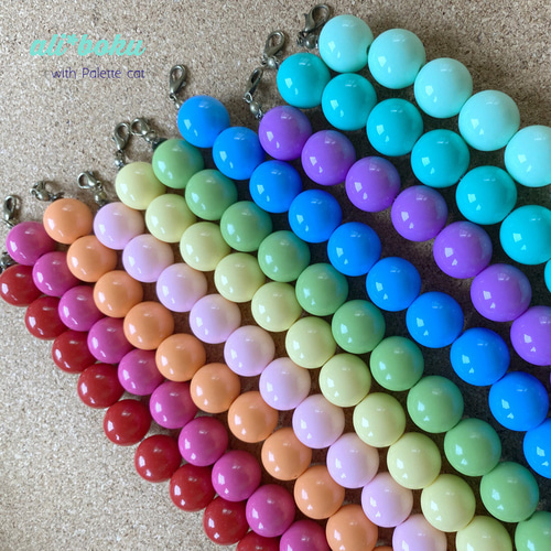 レトロ 16mm 大玉ネックレス 10colors ネックレス・ペンダント レトロ 16mm 大玉ネックレス 10colors ネックレス・ペンダント