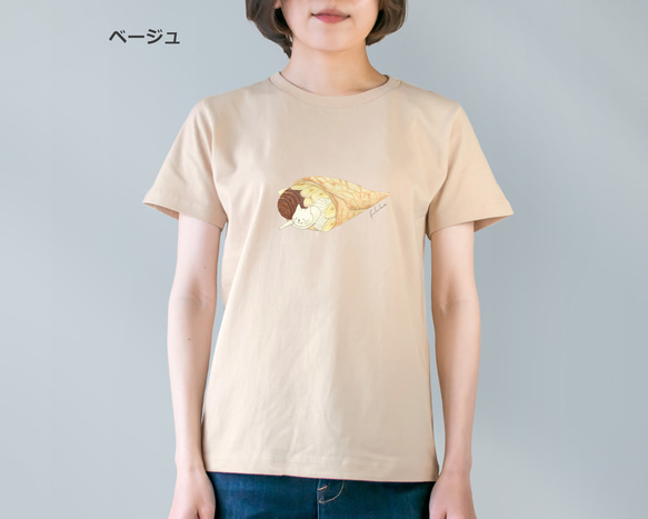 選べるチョコバナナクレープとネコぱんのTシャツ【受注制作】 8枚目の画像