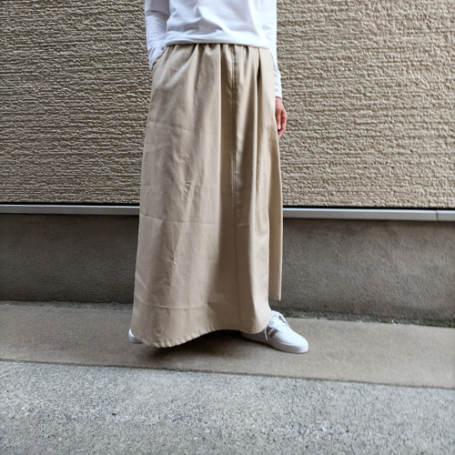 すらっと♥細見え』マキシ丈♥コットン・ロングスカート・台形・A