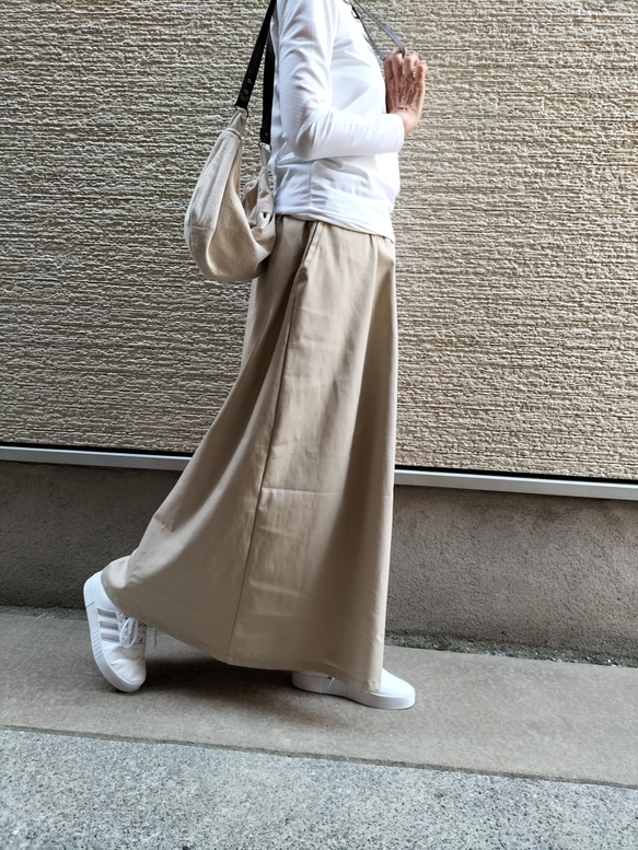 すらっと♥細見え』マキシ丈♥コットン・ロングスカート・台形・A