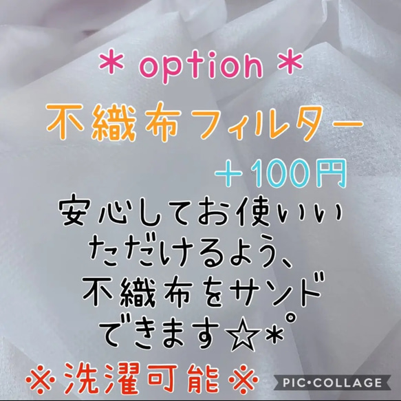 期間限定セール✨️【2枚セット】男の子向け選べるキッズマスク＊選べる裏地＊冷感＊抗菌＊不織布フィルター 7枚目の画像