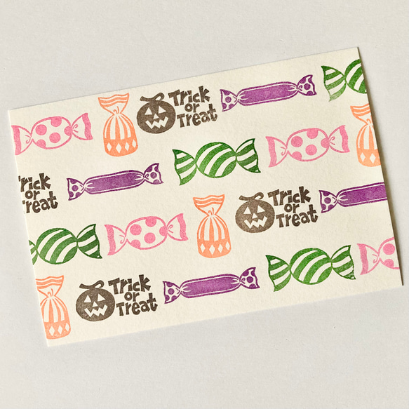 ハロウィン Trick or Treat＊消しゴムはんこ 5枚目の画像