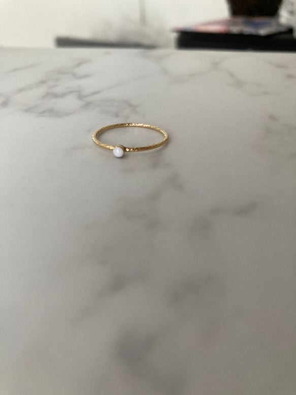 母乳アクセサリー リング（オーバル） 母乳ジュエリー ブレストミルクジュエリー 出産・授乳・卒乳・断乳の記念に 8枚目の画像