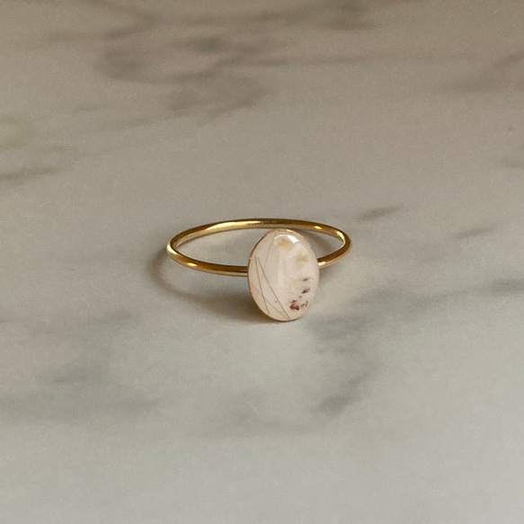 母乳アクセサリー リング（オーバル） 母乳ジュエリー ブレストミルクジュエリー 出産・授乳・卒乳・断乳の記念に 10枚目の画像