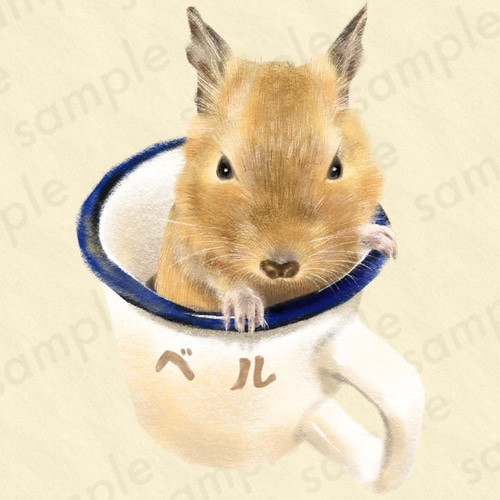 うちの子似顔絵・イラスト(犬猫色んなペット対応)・家族イラスト