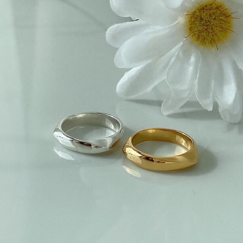 ユニークな変形デザインシンプルリングRG57 指輪・リング Ringo 通販