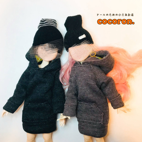 ロングパーカー】④color 22㎝ドール オビツ22 ピュアニーモ2S ドール