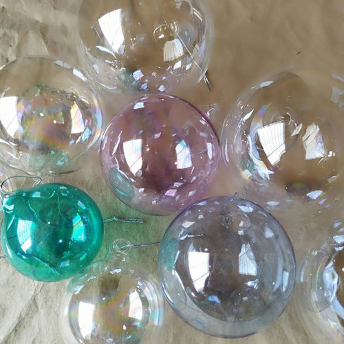 バブルガラスシーリングライトオーロラ真鍮 シーリングランプバブル