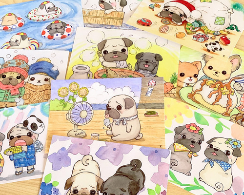 イラストポストカード【ぽゆ様】 df6de43a1c3255b60f0a6b12cb9cd0