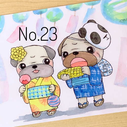 イラストポストカード【ぽゆ様】 NEWポストカード✨ 和の質感がとってもかわいい、年賀状にも
