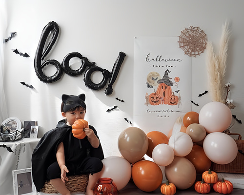 特集掲載【全4種類】ハロウィン タペストリー かぼちゃ 撮影アイテム