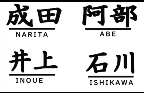 ［お名前］［苗字］ステッカー※ポスト、メールボックスなど※ 6枚目の画像