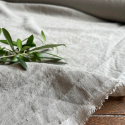 【2m以上専用ページ】遠州織物 普通地 [リネン100%] 平織り 40番 生地 キナリ 4枚目の画像