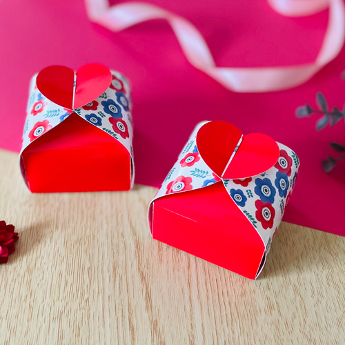 アネモネのプチギフトボックス〈3枚入〉ラッピング 箱 プチギフト 小物