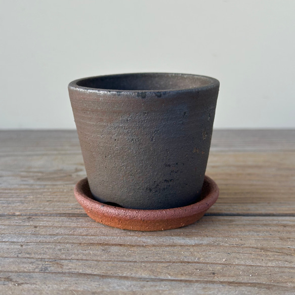 B級 コーヒー焼 植木鉢 1.５号 3枚目の画像