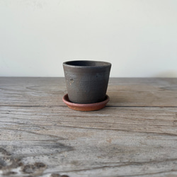 B級 コーヒー焼 植木鉢 1.５号 1枚目の画像