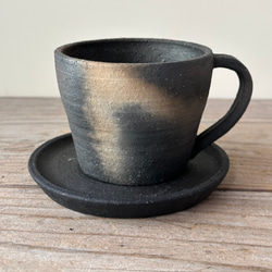 炭化焼成 植木鉢 (coffee cup) 3号 2枚目の画像