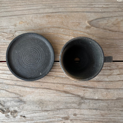 炭化焼成 植木鉢 (coffee cup) 3号 8枚目の画像