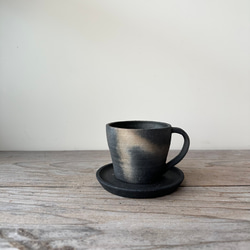 炭化焼成 植木鉢 (coffee cup) 3号 1枚目の画像