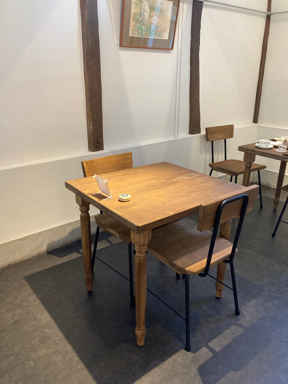 背中あり鉄脚イス　2脚セット　ダイニングテーブル.用　　椅子 キッチンスツールA・ブラックウォールナット材 M1940567366(14950円)