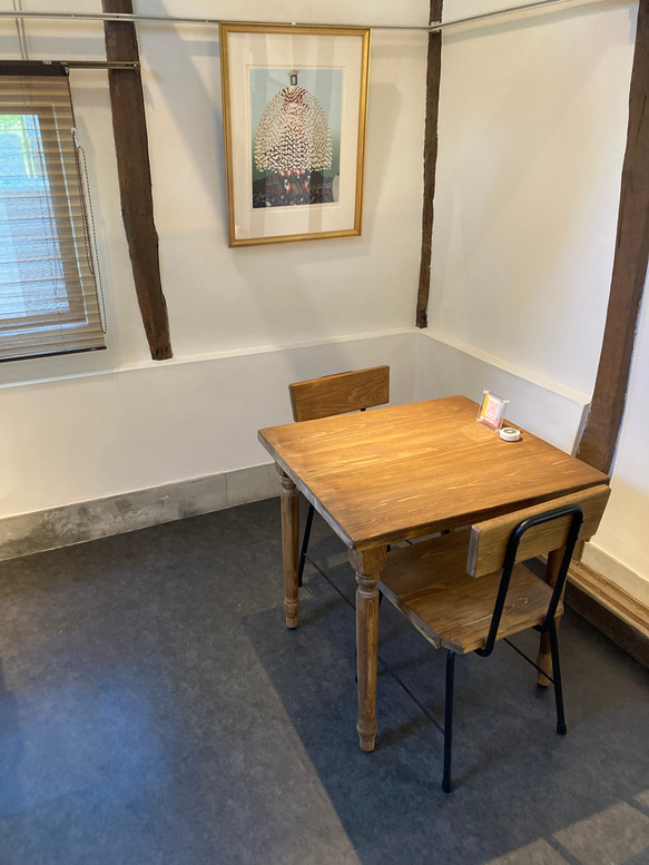 背中あり鉄脚イス　2脚セット　ダイニングテーブル.用　　椅子 キッチンスツールA・ブラックウォールナット材 M1940567366(14950円)