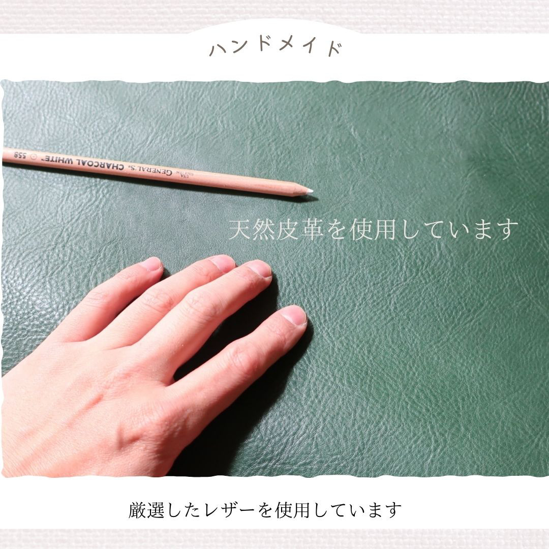 A4サイズトート（L)☆彡マチ幅15㎝（中央ファスナー＋両脇にポケット×２）・イタリアのバケッタレザー・受注製作