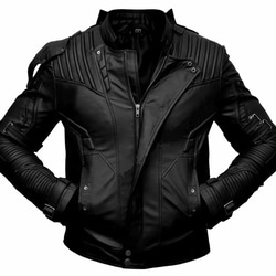 羊革・キルト袖と肩付いた羊革のライダースジャケット Sheep Leather Rider Waxed Jacket 6枚目の画像