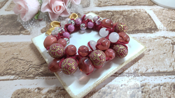 ビーズシュシュ アンティークローズ