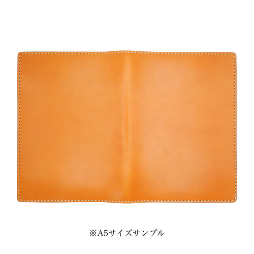システム手帳（A5・6穴） キャメル クラウゼ社バインダー 本ヌメ革