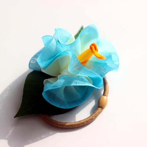 ‪ꫛꫀꪝ✧︎*。オーロラフラワーデザインレジンヘアゴム✧︎*。ハイビスカス ꫛꫀꪝ✧︎*。オーロラフラワーデザインレジンヘアゴム